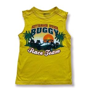 Children’s Place Yellow Cut Off Graphic Muscle Tee